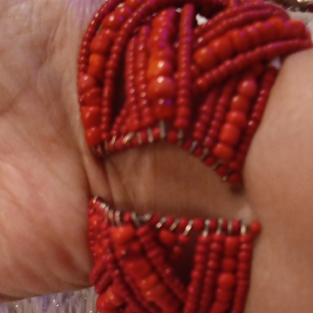 Preloved Chic Silver , Black and Red Colors Bracelet Collection - Picture 5 of 12